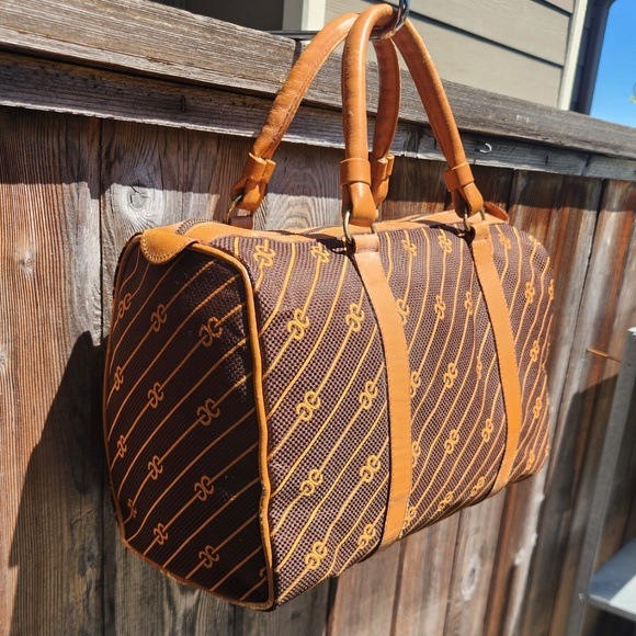 Vintage Gucci Centennial Canvas and Leather Handbag - Picture 4 of 13